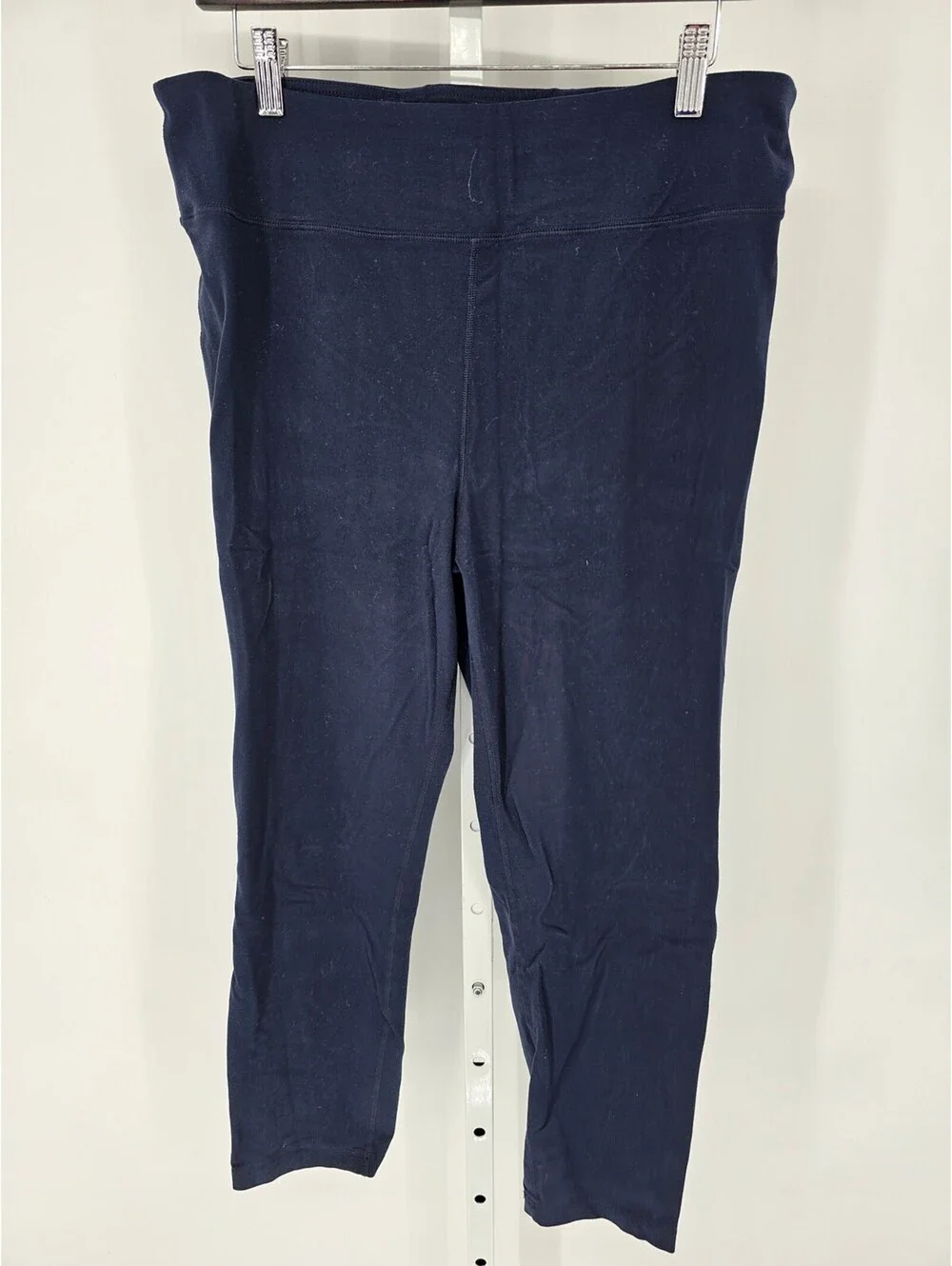 J Crew Womens Sz XXL Ankle Length Pull On Athletic Pants Dark Blue